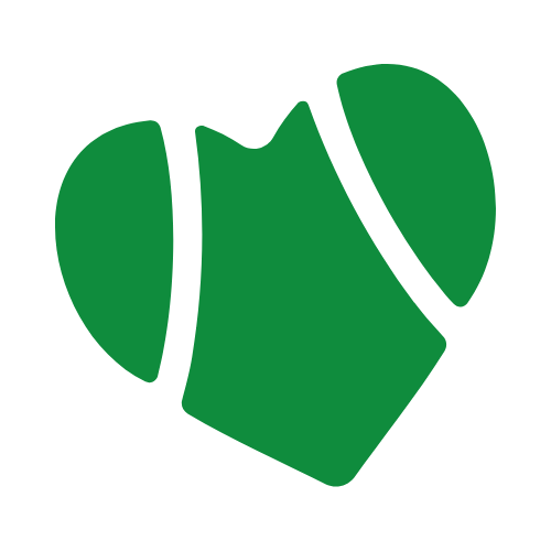 Imagotip Mochilas con corazón verde